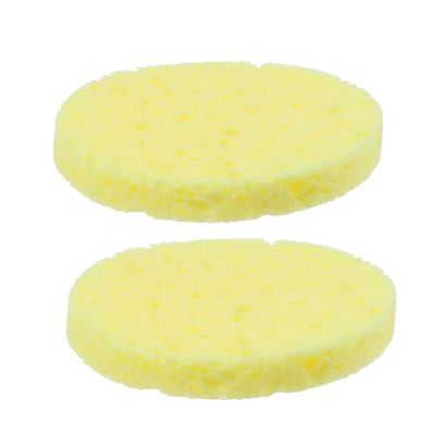 Baluue 12pcs Face Cleansing Sponges Makeup Remover Natural Facial Puff Skin Care Cleansing Sponge Exfoliating for Daily Use