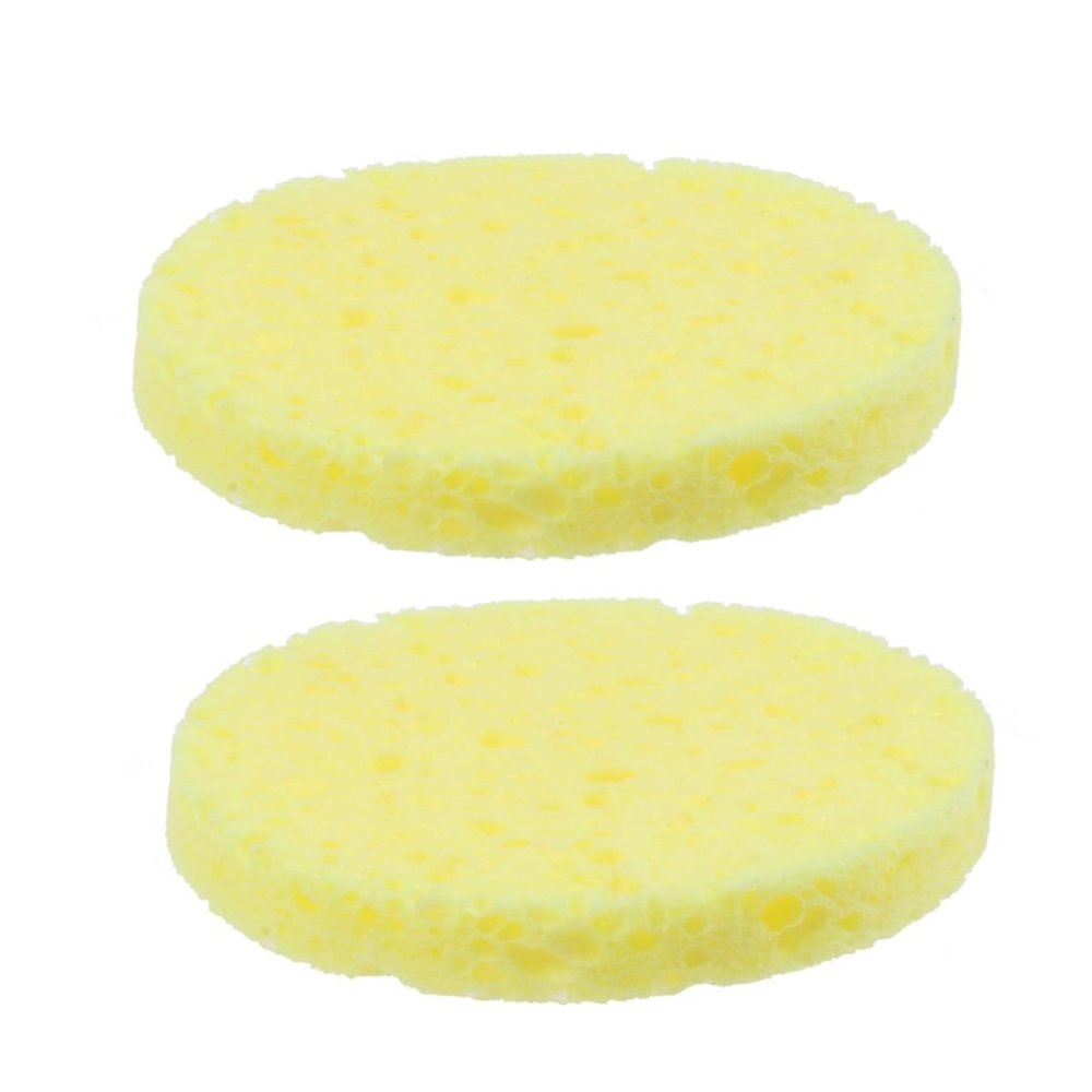Baluue 12pcs Face Cleansing Sponges Makeup Remover Natural Facial Puff Skin Care Cleansing Sponge Exfoliating for Daily Use