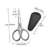 Baluue 1set Portable Beard Scissors Beauty Shears Trimming Tool for Home Salon Use Includes Pu Cover for Effortless Grooming view 2