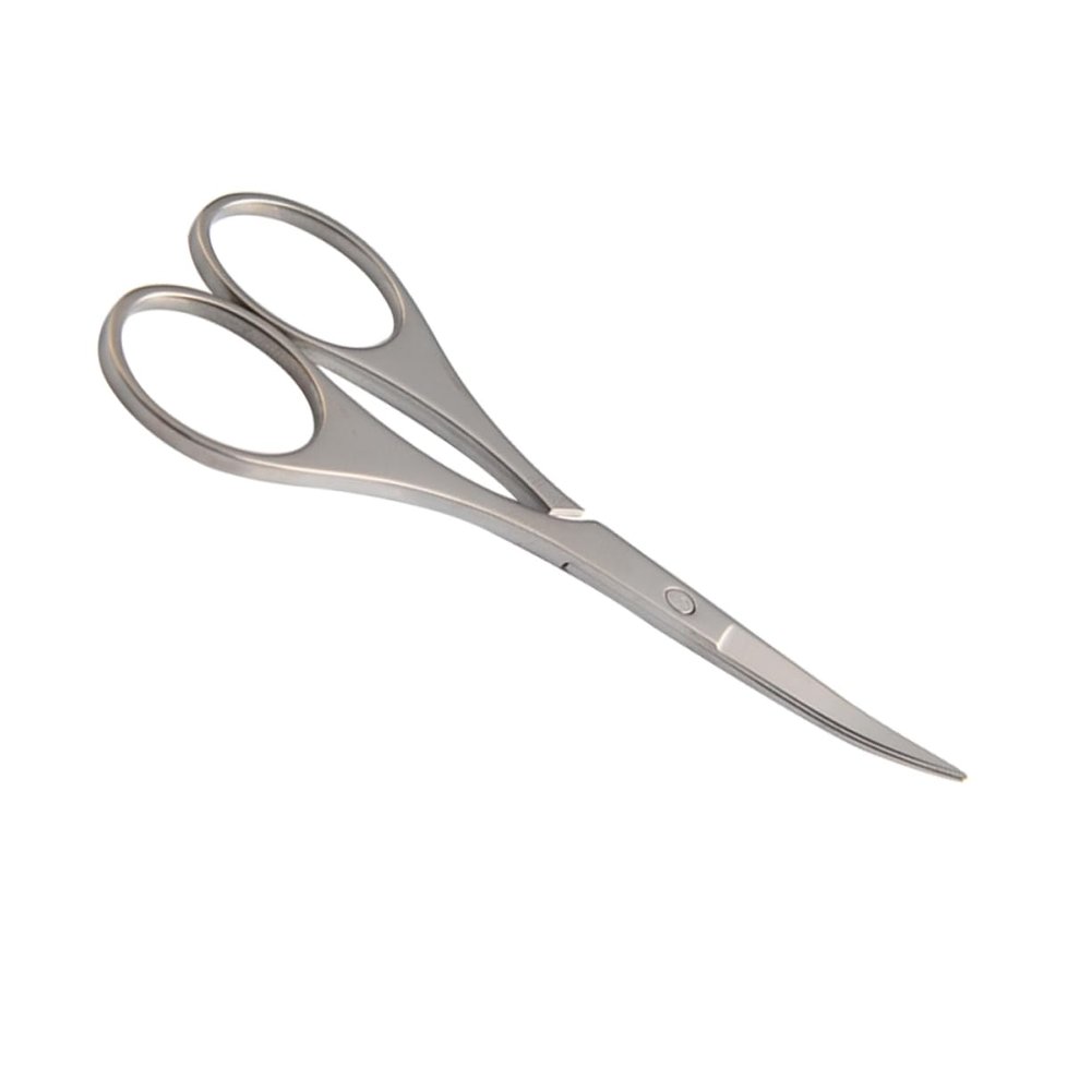 Baluue 1pc Safety Stainless Steel Nasal Hair Eyebrow Scissors Precision Trimmer for Delicate Areas Rounded Tips for Safe Use Design for Men Women