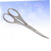 Baluue 1pc Safety Stainless Steel Nasal Hair Eyebrow Scissors Precision Trimmer for Delicate Areas Rounded Tips for Safe Use Design for Men Women view 2