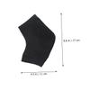 NOLITOY 4pairs Moisturizing Heel Socks Gel Lining for Dry Cracked Feet -Crack Socks for Men and Women view 2