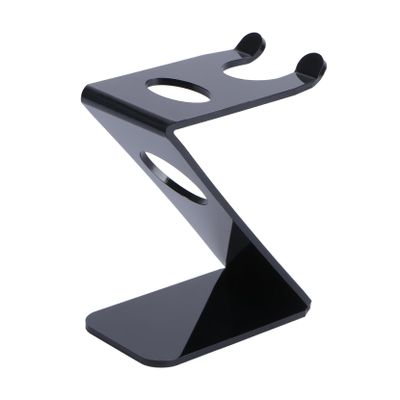 Baluue Acrylic Beard Brush Holder and Stand Set Shaving Brush and Storage for Home and Travel Double for and Shaving Accessories