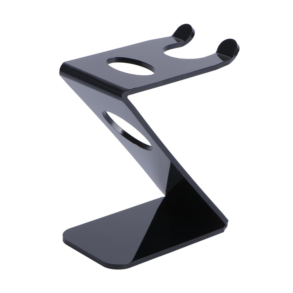 Baluue Acrylic Beard Brush Holder and Stand Set Shaving Brush and Storage for Home and Travel Double for and Shaving Accessories