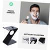 Baluue Acrylic Beard Brush Holder and Stand Set Shaving Brush and Storage for Home and Travel Double for and Shaving Accessories view 3