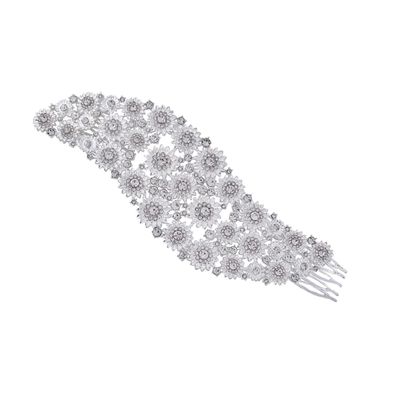 Baluue Bridal Rhinestone Hair Comb for Elegant Updos Accessory for Weddings Engagements and Parties Sparkling Hair Piece for Brides and Bridesmaids