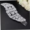 Baluue Bridal Rhinestone Hair Comb for Elegant Updos Accessory for Weddings Engagements and Parties Sparkling Hair Piece for Brides and Bridesmaids view 3
