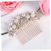 Baluue Dream Accessory Rose Gold Pearl Hair Comb Wedding Hair Piece (elegant Dazzling) view 4