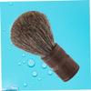 Baluue Barber Brush for Men Beard Shaping Tool Hair Beard Brush Wooden Handle Mustache and Goatee Care view 3