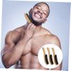 Baluue 3pcs Boar Bristles Beard Brush Men's Hair Care Tool Mustache Brush Shaving Beard Cleaning Natural Bristles for Dad Random Style view 4