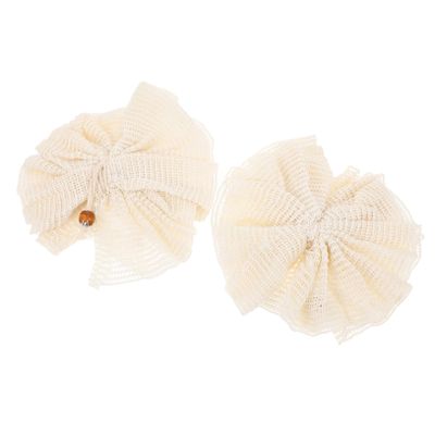Baluue 2pcs Sisal Bath Balls Body Scrubbers for Shower Exfoliating Bath Tools Bubble Forming Flower