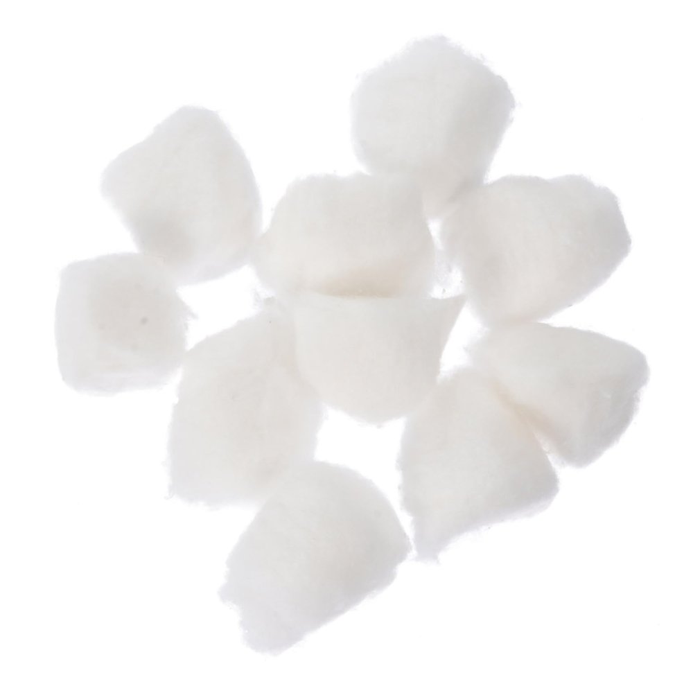 Baluue 12bags Non-Medical Cotton for Tattoos and Salon Use Natural Cotton Super Absorbent for Care and Cosmetic Applications for Home and Professional Settings