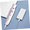 Baluue 1set Electric Nose Hair Trimmer for Women Personal Care Device for Eyebrows Sideburns Ear Hair USB Rechargeable Compact Skin-Friendly Design White view 3