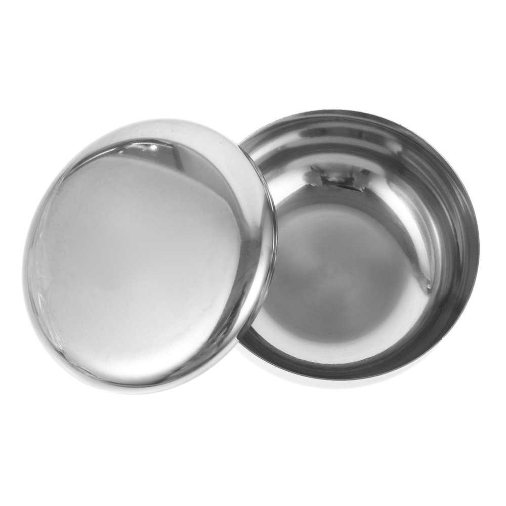 Baluue Men's Shaving Bowl Stainless Steel Shave Soap Cup Shaving Mug Products Beard Soap Cream Bowl