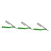 Baluue 3pcs Foldable Barber Shaver Holder Manual Straight Stand for Home Use Lightweight Design Convenient Shaving Accessory for Travel and Family view 1