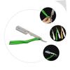 Baluue 3pcs Foldable Barber Shaver Holder Manual Straight Stand for Home Use Lightweight Design Convenient Shaving Accessory for Travel and Family view 4