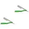 Baluue 2pcs Manual Shaver Blades Holder Professional Foldable Stand for Household Use Men Birthdays and Father Day view 1