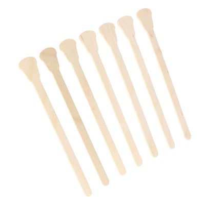 OHPHCALL 100pcs Disposable Wooden Wax Spatulas Original Wooden Color Applicators for Hair Removal for Salon and Home Use Compatible Hot and Strip Wax Skin-friendly