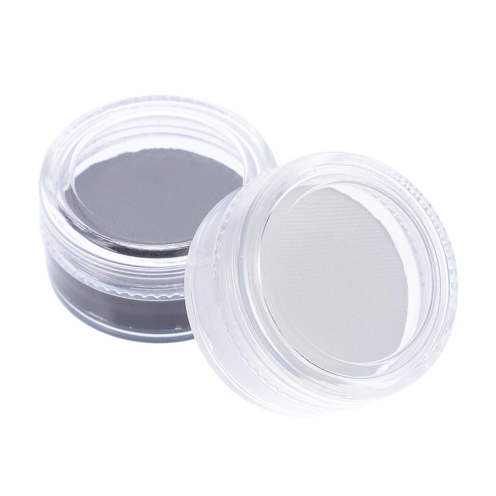 OHPHCALL 2pcs Halloween Face Paint Kit Black White Wax for Special Effects Makeup Easy to Clean for Parties Cosplay and Spooky Looks