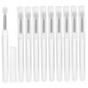 minkissy 10pcs Reusable Silicone Lip Brushes Set with Caps Mini Jelly Applicators for Lip Balm Gloss Easy to Clean Portable Design for Exfoliation Makeup Application view 1