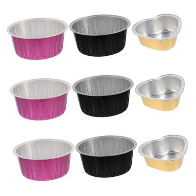 BELLIFFY 6pcs Hair Removal Wax Melting Bowls Aluminum Foil Bowls Wax Warmer for Waxing Supplies