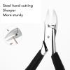 Ingrown Toenail Clipper Cuticle Ingrown Toenail Clipper Nail Cutter Professional Cuticle Trimmer Stainless Steel Cuticle Nipper for Home Nail Salon view 2