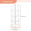 ASAKKURA Cotton Ball Holder Rotatable Makeup Sponge Organizer Portable Cosmetic Sponge Holder for Bathroom Organizers view 2