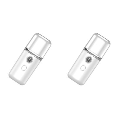 2PCS Portable Face Misters Nano Mist Sprayer Water SPA Moisturizing Hydrating Face Sprayer Mini Beauty Device