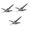 MERRYHAPY 3pcs Nose Hair and Eyebrow Scissor for Facial Grooming Hair Scissors for Trimming Ergonomic Design for Comfortable Grip Convenient Beauty Tool Gray view 1