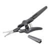 MERRYHAPY 3pcs Nose Hair and Eyebrow Scissor for Facial Grooming Hair Scissors for Trimming Ergonomic Design for Comfortable Grip Convenient Beauty Tool Gray view 2