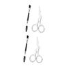 Beatifufu 4pcs Daily Eyebrow Care Kit Comb Brush Scissor for Women Precision Brow Grooming Tools Sleek view 1