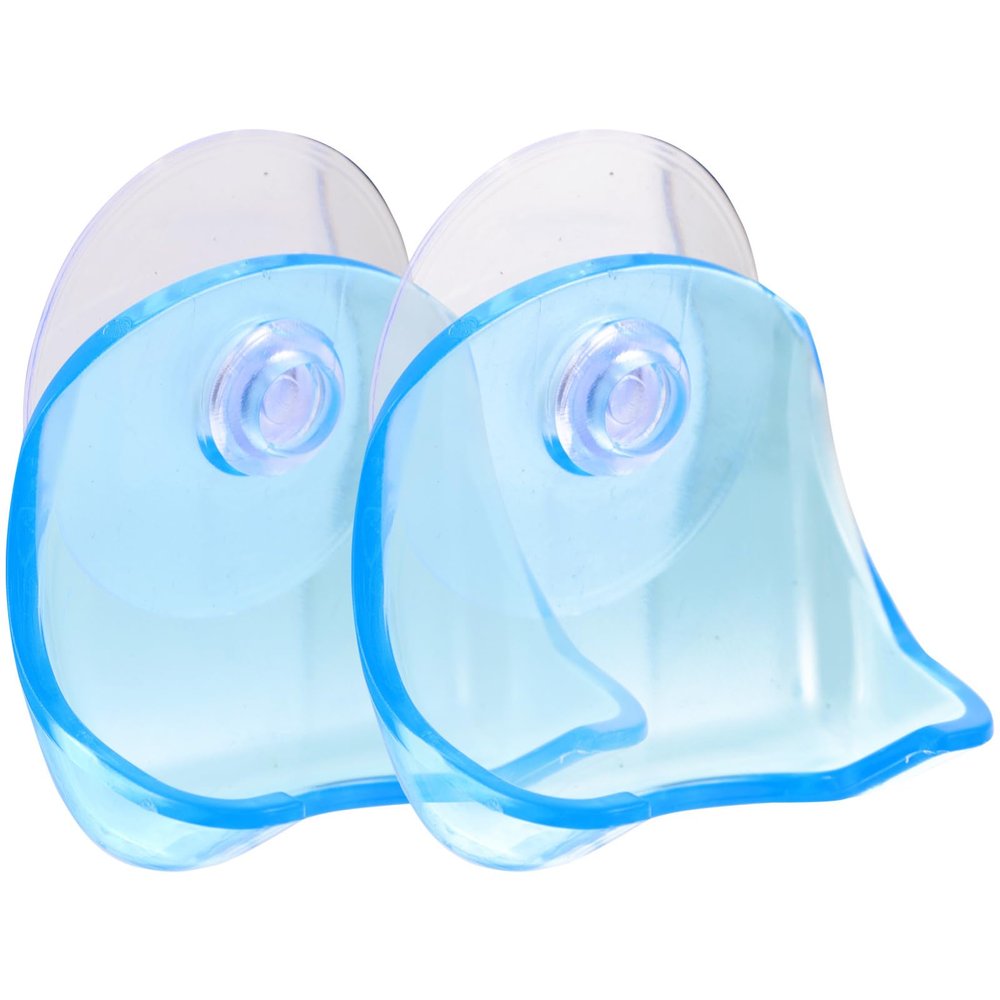 AUTSUPPL 2pcs Suction Cup Razor Holder for Shower Wall Plastic Shaver Rack to Keep Razors Dry and Organized for Bathroom Use Easy Installation and Ventilation