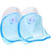 AUTSUPPL 2pcs Suction Cup Razor Holder for Shower Wall Plastic Shaver Rack to Keep Razors Dry and Organized for Bathroom Use Easy Installation and Ventilation view 1