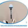 AUTSUPPL 2pcs Suction Cup Razor Holder for Shower Wall Plastic Shaver Rack to Keep Razors Dry and Organized for Bathroom Use Easy Installation and Ventilation view 4