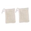 TOVINANNA 2pcs Exfoliating Pouch for Foaming and Cleansing Sisal Material for Cleaning for Bath and Shower Use view 1