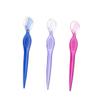 BIUDECO 3pcs Portable Eyebrow Trimmers with Stainless Steel Blades for Precision Grooming Lightweight Design for Women Travel-Friendly Makeup Tools Transparent Red view 2