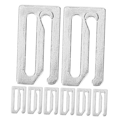 FOMIYES 8pcs Haircut Cape Clips Metal Barber Strap Clips Hooks Bathing Suit Swimsuit Hooks Barber Cape Fastener for Salon Spa Stylish