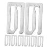 FOMIYES 8pcs Haircut Cape Clips Metal Barber Strap Clips Hooks Bathing Suit Swimsuit Hooks Barber Cape Fastener for Salon Spa Stylish view 1