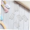 FOMIYES 8pcs Haircut Cape Clips Metal Barber Strap Clips Hooks Bathing Suit Swimsuit Hooks Barber Cape Fastener for Salon Spa Stylish view 3