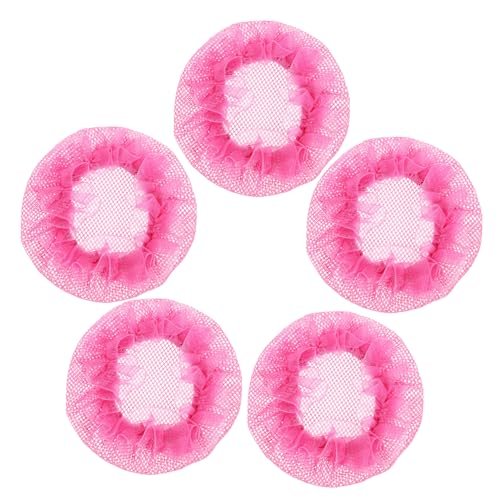 BIUDECO Invisible Hairnets for Buns 5pcs Set Rosy Suit Hairnet Everyday Hair Accessories