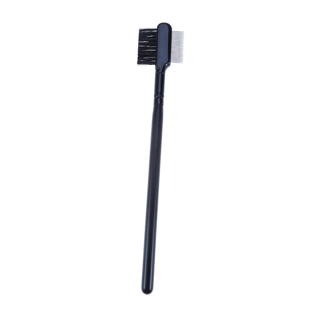 TOVINANNA Portable Dual-ended Eyebrow and Eyelash Brush Tool Stainless Steel Comb for Makeup Application Easy to Clean for Eyebrow Shaping and Eyelash Separation