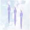 BIUDECO 3pcs Stainless Steel Eyebrow Razor Set Razor Blade Comb Portable Beauty Makeup Tools for Women Girls Ladies view 2