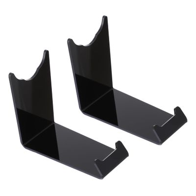 AUTSUPPL Acrylic Electric Razor Stand 2pcs Shaver Display Holder for Beard and Nose Hair Trimmers Multi-functional Storage Rack for Home and Salon Use