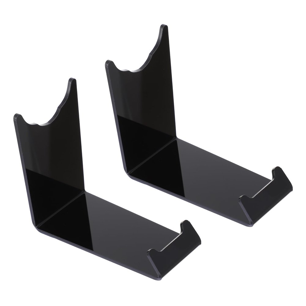 AUTSUPPL Acrylic Electric Razor Stand 2pcs Shaver Display Holder for Beard and Nose Hair Trimmers Multi-functional Storage Rack for Home and Salon Use