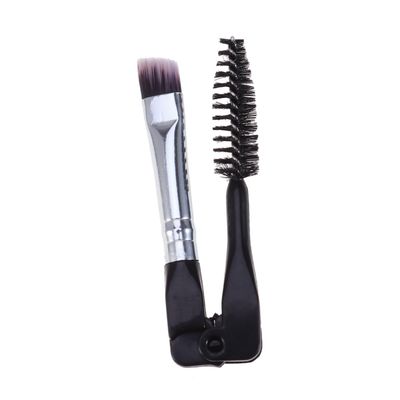 IWOWHERO 10pcs Foldable Eyebrow Brush -head Makeup Tool for Women Spiral Eyelash and Eyebrow Brush Easy to Use for Brows and Lashes Black