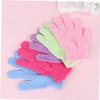 IWOWHERO 10pcs Exfoliating Gloves for Body Scrub Five Fingers Shower Towels for Deep Cleansing and Back Massage Multi-purpose Bath Mittens Random Colors view 3