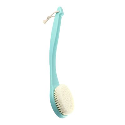 WOONEKY Body Cleaning Brush Handle for Scrubbing Gentle Exfoliating Bath and Shower Brush for All Skin Types for Home and Travel Use