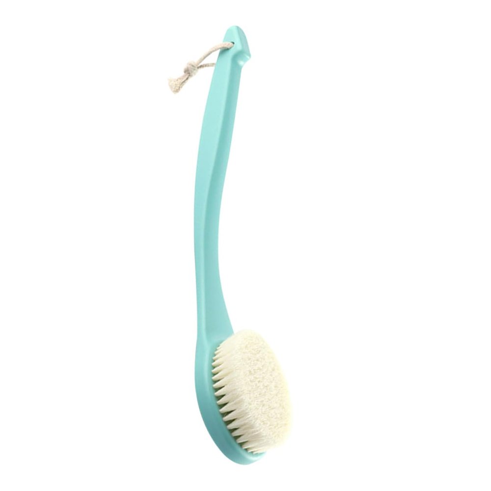 WOONEKY Body Cleaning Brush Handle for Scrubbing Gentle Exfoliating Bath and Shower Brush for All Skin Types for Home and Travel Use