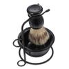 AUTSUPPL 1set Men's Shaving Set Shaving Bowl Convenient Brush and Metal Stand for Beard Types Travel-friendly Grooming Shave view 1