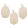 AUTSUPPL 3pcs Loofah Back Scrubbers Exfoliating Bath Towels for Deep Cleansing Eco-friendly Material for Skin Care and Relaxing Shower Experience Beige view 1